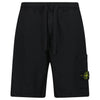 STONE ISLAND BADGE SHORTS BLACK