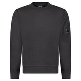 CP COMPANY LENS CREWNECK SWEATSHIRT BLACK