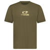 CP COMPANY 30/1 JERSEY GRAPHIC LOGO T-SHIRT KHAKI