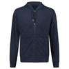 CP COMPANY LIGHT FLEECE LENS ZIP HOODIE NAVY BLUE