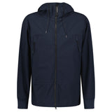 CP COMPANY SOFT SHELL GOGGLE JACKET NAVY BLUE