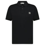 STONE ISLAND COMPASS LOGO POLO BLACK