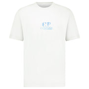 CP COMPANY 30/1 JERSEY GRAPHIC LOGO T-SHIRT WHITE
