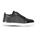 CHRISTIAN LOUBOUTIN RANTULOW CANVAS TRAINERS BLACK