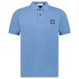 STONE ISLAND COMPASS LOGO POLO BLUE