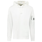 CP COMPANY LENS LIGHT FLEECE WHITE