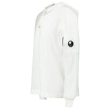 CP COMPANY LENS LIGHT FLEECE WHITE