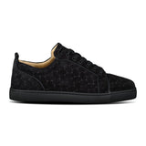 CHRISTIAN LOUBOUTIN LOUIS JUNIOR BRAIDED BLACK TRAINERS