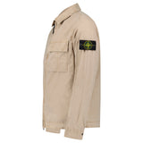 STONE ISLAND BRUSHED ORGANIC COTTON OVERSHIRT DESERT