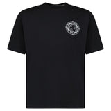 STONE ISLAND COMPASS-PRINT CREWNECK T-SHIRT BLACK