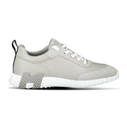 HERMES BOUNCING SNEAKER LIGHT GREY SUEDE / LEATHER