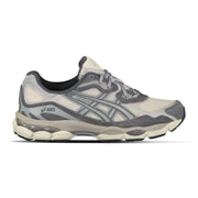 ASICS GEL NYC OATMEAL OBSIDIAN GREY TRAINERS