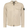STONE ISLAND ZIP UP OVERSHIRT BEIGE