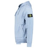 STONE ISLAND ORGANIC COTTON HOODIE BLUE