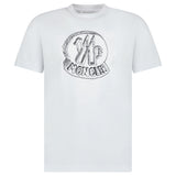 MONCLER SKETCH EMBROIDERY T-SHIRT WHITE