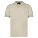 MONCLER SHORT SLEEVE POLO SHIRT BEIGE