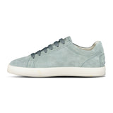 TOD'S ALLACCIATA CASSETTA RUBBER-TRIMMED SUEDE SNEAKERS