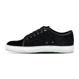 LANVIN SUEDE PATENT TOE DBB1 TRAINER BLACK