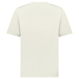 AIMÉ LEON DORE EMBROIDERED 'A' POCKET T-SHIRT SILVER BIRCH GRAY