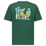 AIMÉ LEON DORE DRAKES BLUES T-SHIRT PINE GREEN