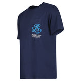 AIMÉ LEON DORE MONOGRAM POCKET TEE NAVY BLUE