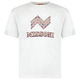 MISSONI LOGO T-SHIRT WHITE ORANGE