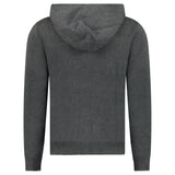 PECKHAM RYE MILANO KNIT ZIP HOODIE CHARCOAL GREY