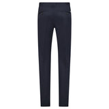 PECKHAM RYE DEAN STRETCH COTTON TROUSERS DARK SAPPHIRE NAVY
