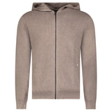PECKHAM RYE MILANO KNIT ZIP HOODIE IRON