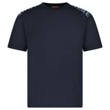 MISSONI PATTERN REGULAR FIT T-SHIRT NAVY