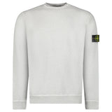 STONE ISLAND ORGANIC COTTON FLEECE SWEATSHIRT GREY
