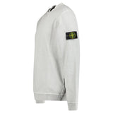 STONE ISLAND ORGANIC COTTON FLEECE SWEATSHIRT GREY