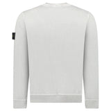 STONE ISLAND ORGANIC COTTON FLEECE SWEATSHIRT GREY