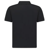 CP COMPANY STRETCH PIQUET SHORT SLEEVE POINT COLLAR POLO BLACK