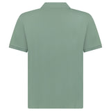 CP COMPANY STRETCH PIQUET SHORT SLEEVE POINT COLLAR POLO GREEN