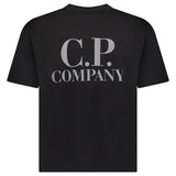 CP COMPANY LOGO T SHIRT BLACK