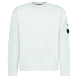 CP COMPANY DIAGONAL RAISED FLEECE SWEATSHIRT MISTY BLUE