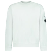 CP COMPANY DIAGONAL RAISED FLEECE SWEATSHIRT MISTY BLUE
