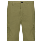 STONE ISLAND BERMUDA CARGO SHORTS MILITARY GREEN / KAHKI