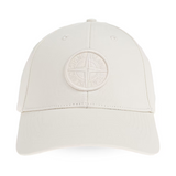 STONE ISLAND BASEBALL CAP IN IVORY WHITE