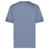 BURBERRY 'ELLISON' STRIPE EMBROIDERY T-SHIRT CARBON BLUE
