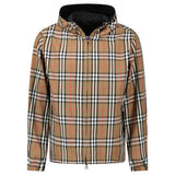 BURBERRY STANFORD ZIP-UP REVERSIBLE CHECK JACKET BLACK