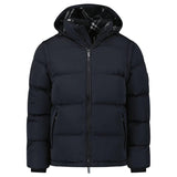 BURBERRY TECHNICAL NYLON PUFFER COAT BLACK