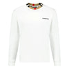 BURBERRY JARRAD CREW NECK SWEATSHIRT WHITE
