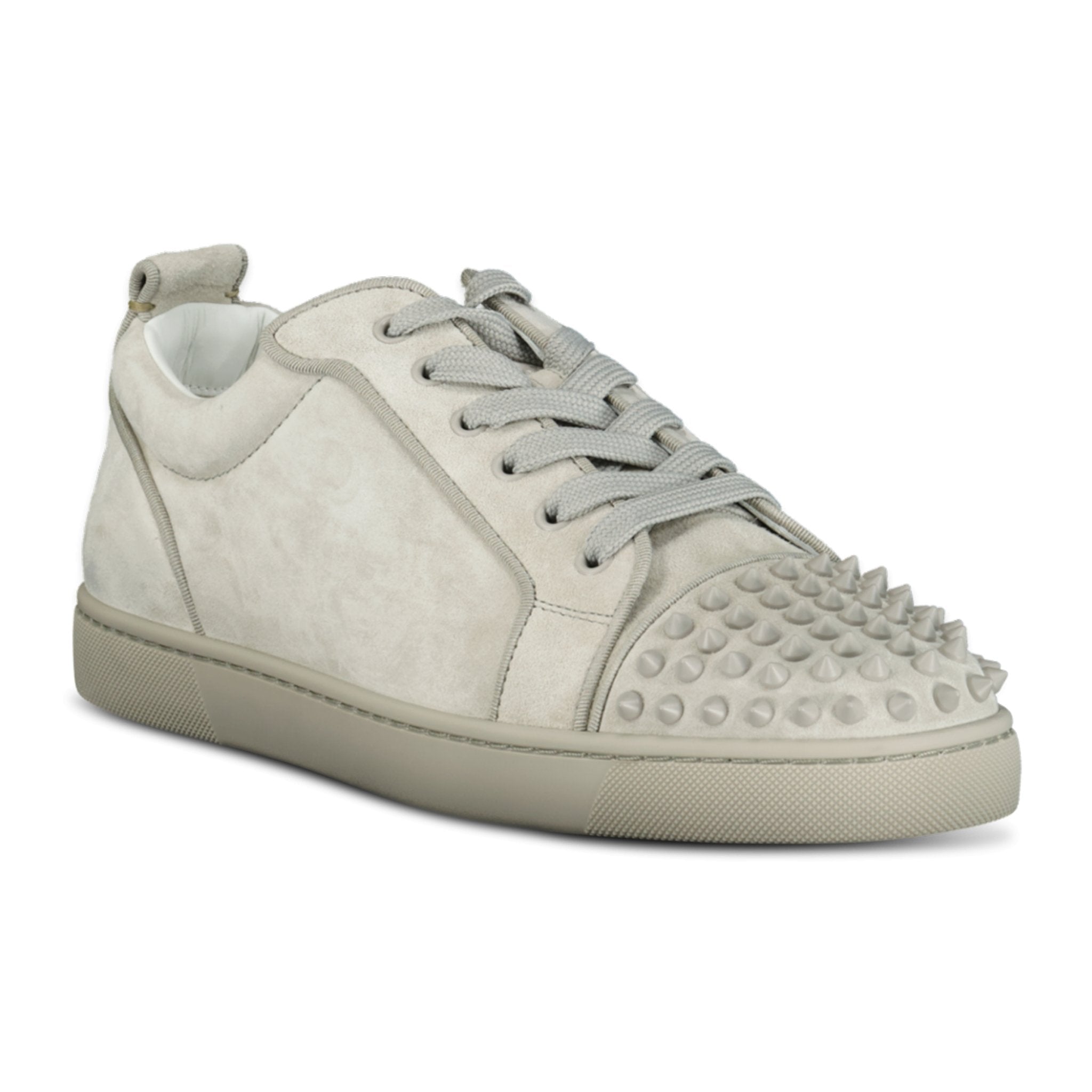 Christian Louboutin 'Junior Spikes' Orlato Sneakers Light Grey - Boinclo ltd