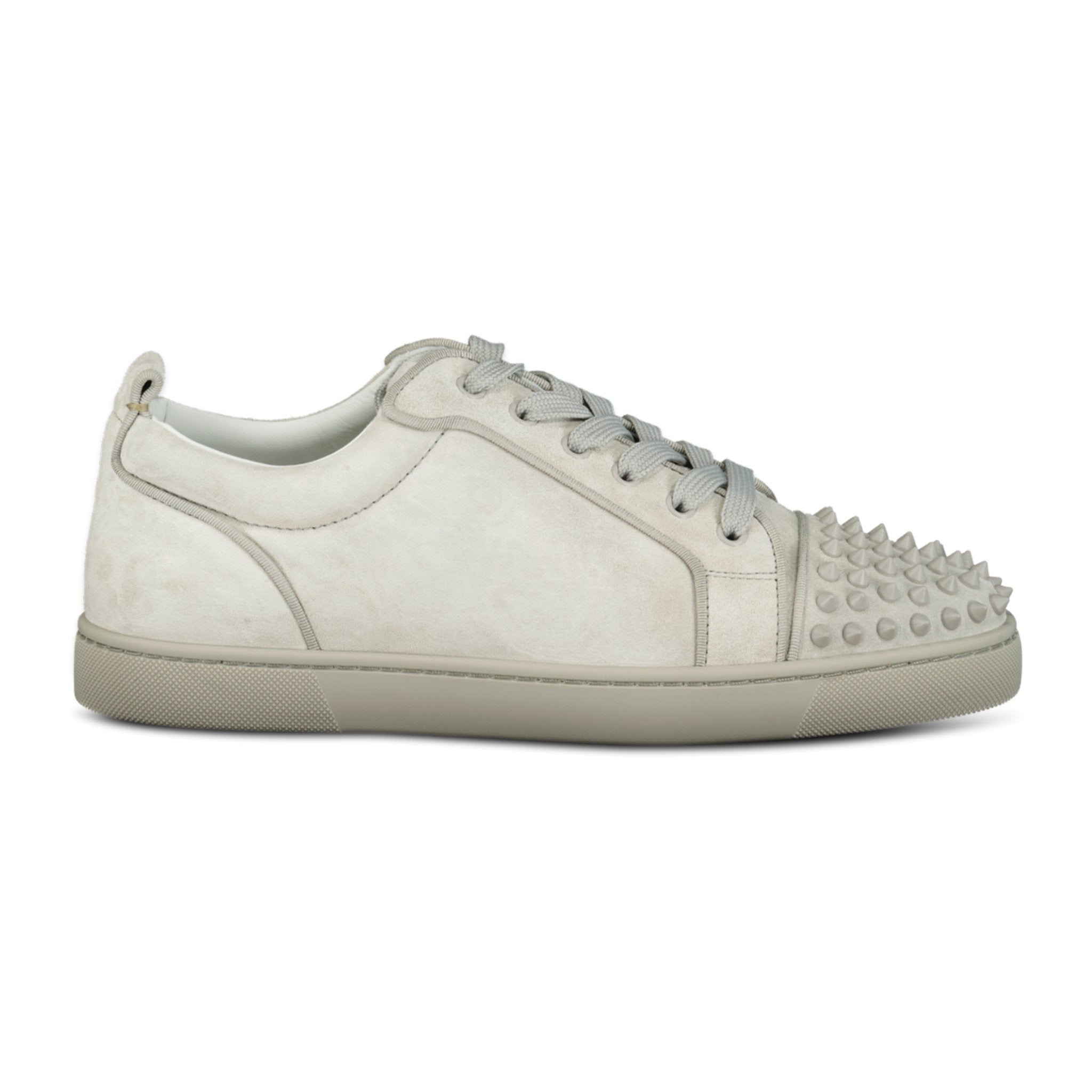 Christian Louboutin 'Junior Spikes' Orlato Sneakers Light Grey - Boinclo ltd