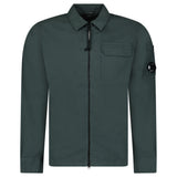 CP COMPANY LENS ZIP-UP OVERSHIRT DARK SHADOW