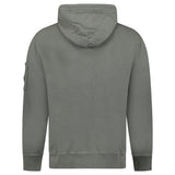 CP COMPANY POCKET LENS DIAGONAL EMERIZED HOODIE GUNMETAL