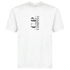 CP COMPANY VERTICAL PRINT T-SHIRT WHITE