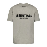 FEAR OF GOD ESSENTIALS CREW NECK DARK OATMEAL GREY T-SHIRT